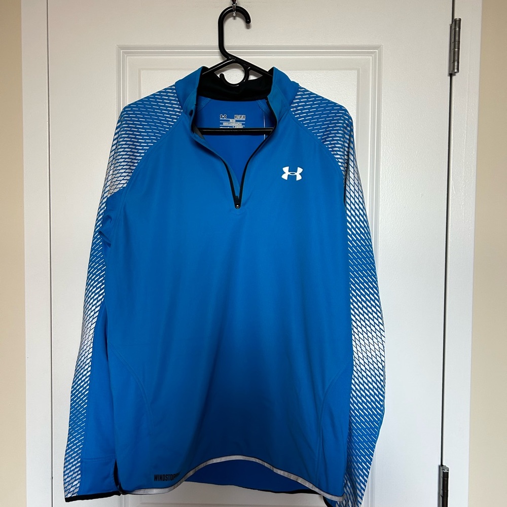 Under Armour Cycling/Running long sleeve workout shirt Bright w light reflective